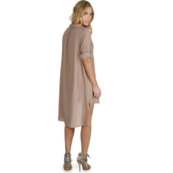 Windsor Taupe On The Move Hi-Lo Tunic Dress - Picture 2 of 9